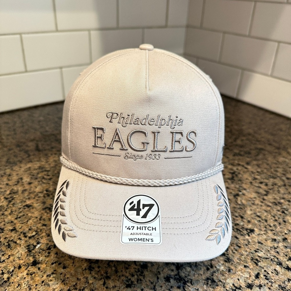 Philadelphia Eagles '47 Hitch Hat Women's Adjustable Neutral Tone Cap New